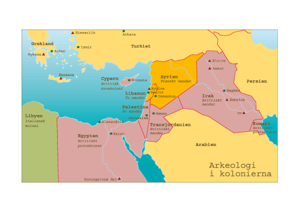 Map, Middle East after worldwar 1 6