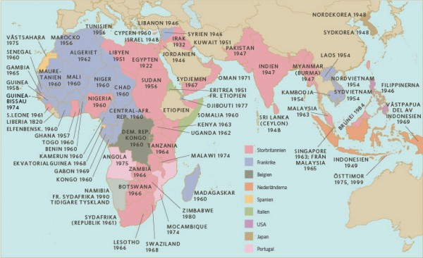 African colonial map, by Robert Toth