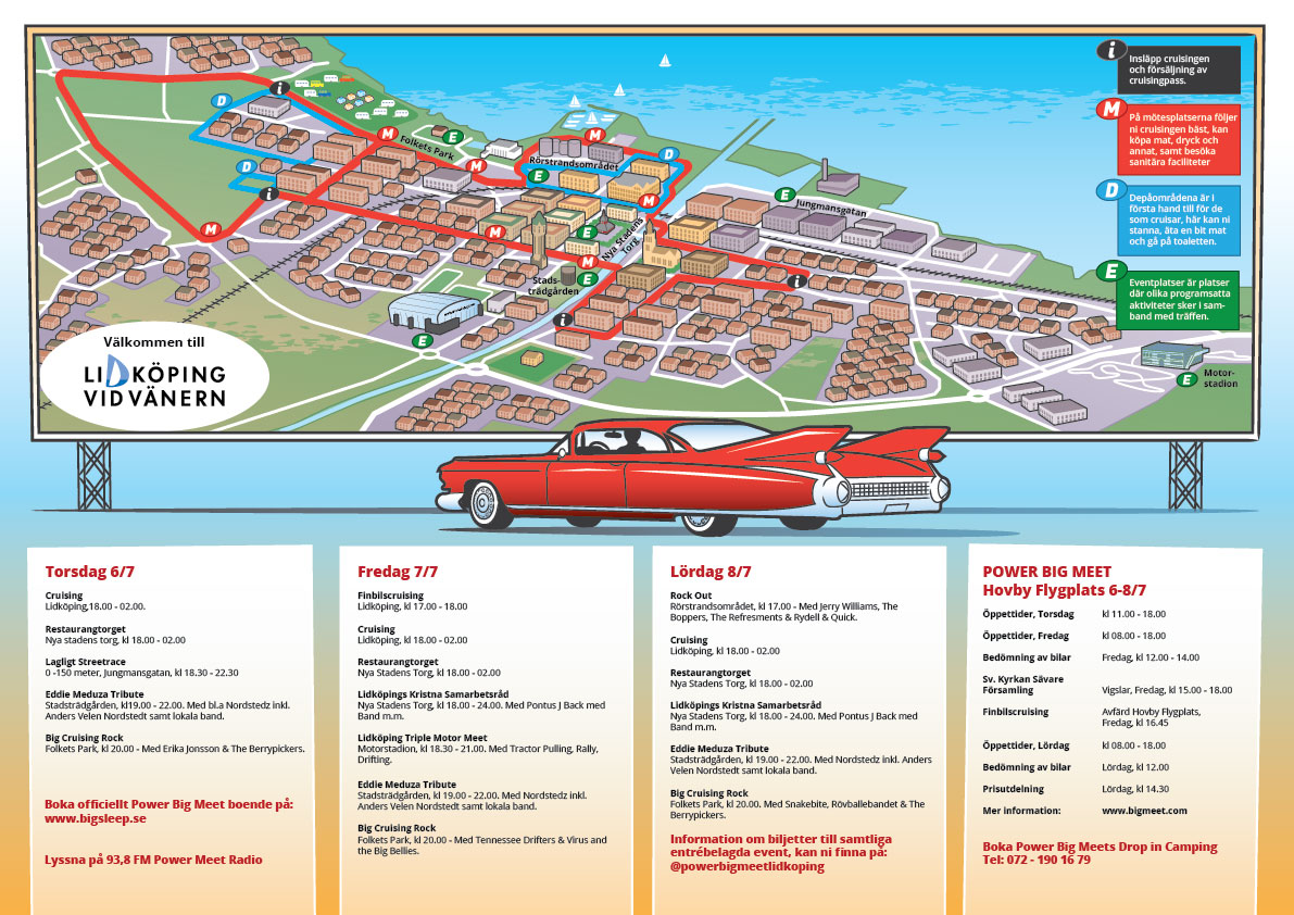 Illustrated map over Lidkoping 5
